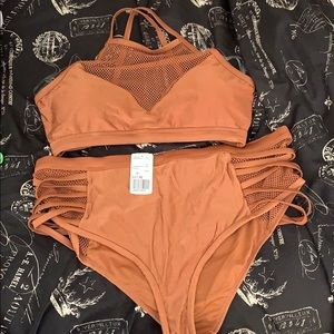 Forever 21+ Bronze swim bottoms ONLY
